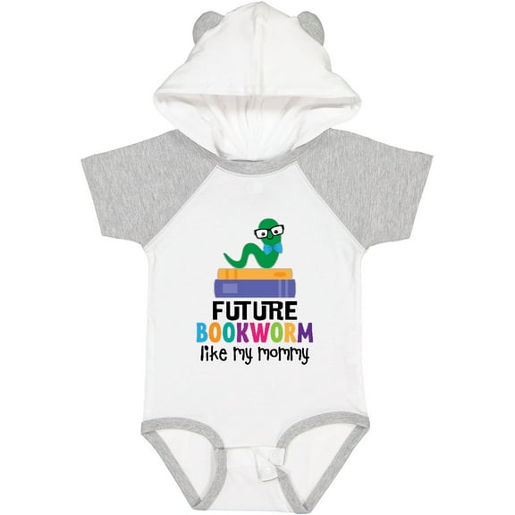 Inktastic Future Bookworm Like My Mommy Boys or Girls Baby Bodysuit