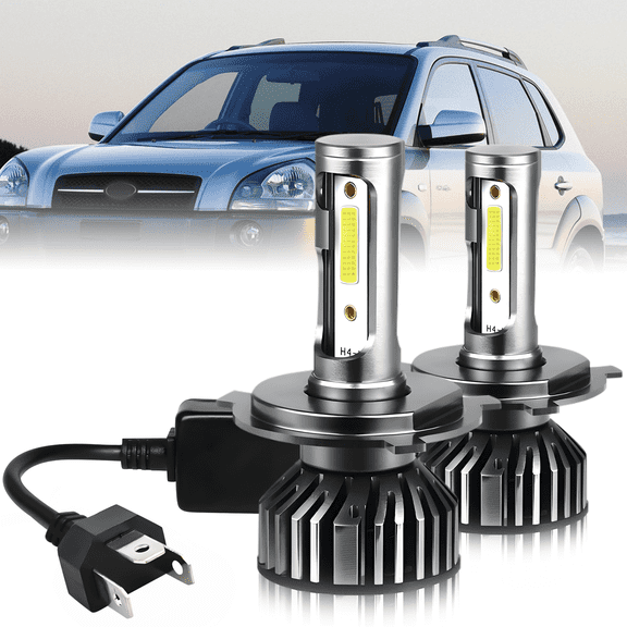 For Hyundai Tucson 2005-2013 LED Headlights Bulb 9003/H4 High Low Beam Kit 2pcs