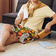 thumbnail image 6 of Rocae Sloth on the Branch for Men's Soft Sleep Pajama Shorts, Waistband and Pockets, 6 of 9