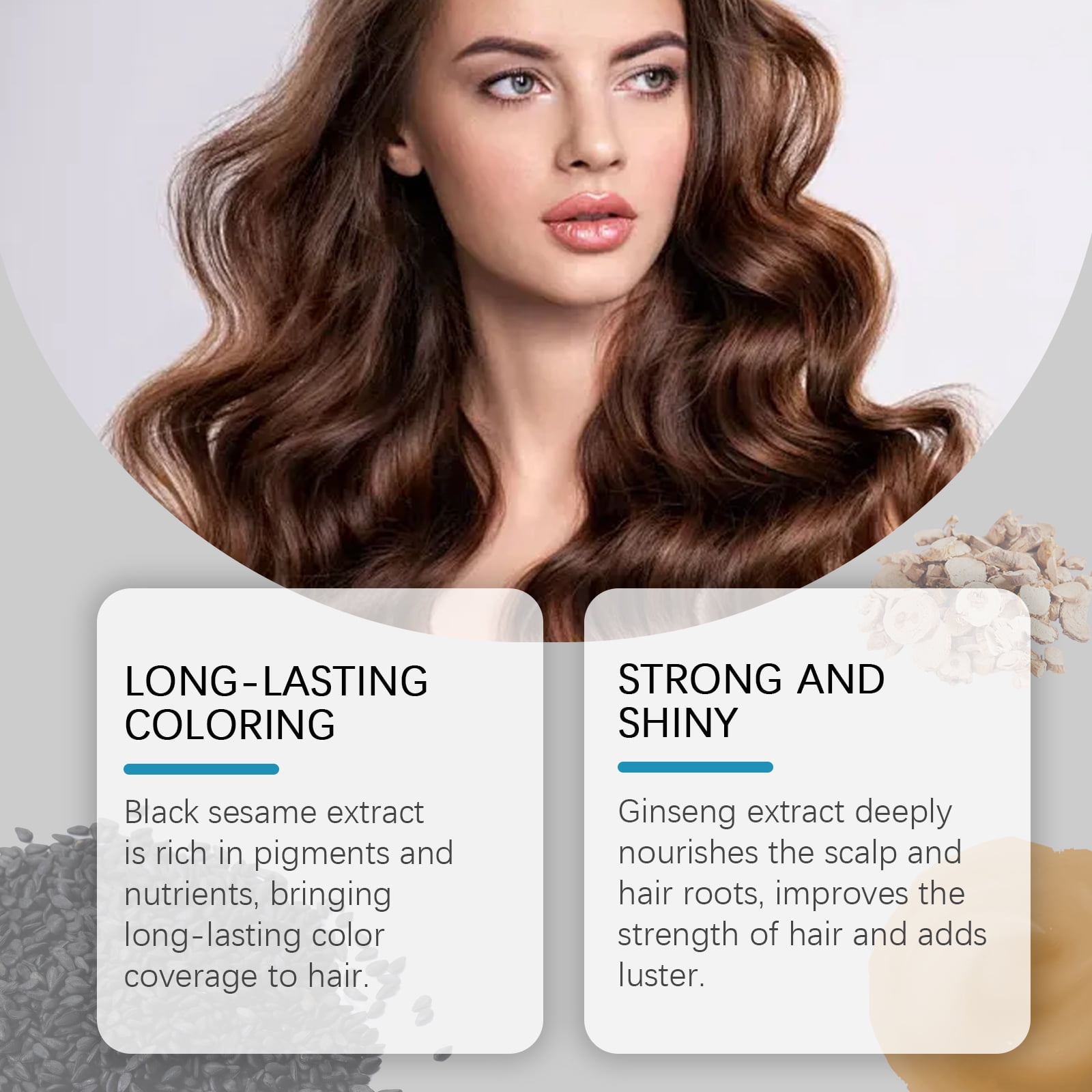 Alvantor 3-in-1 Red Hair Dye Shampoo, Gentle Non-Irritating Gray Coverage for Men Women, Long-Lasting Natural Color, 3.38fl oz