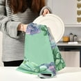 thumbnail image 6 of Kitchen Towels Watercolor Succulent Print Pattern Cleaning Towel Absorbent Hand Towels Tea Towels for Home Restaurant Dish Clean 28" x 18", 1PC, 6 of 7