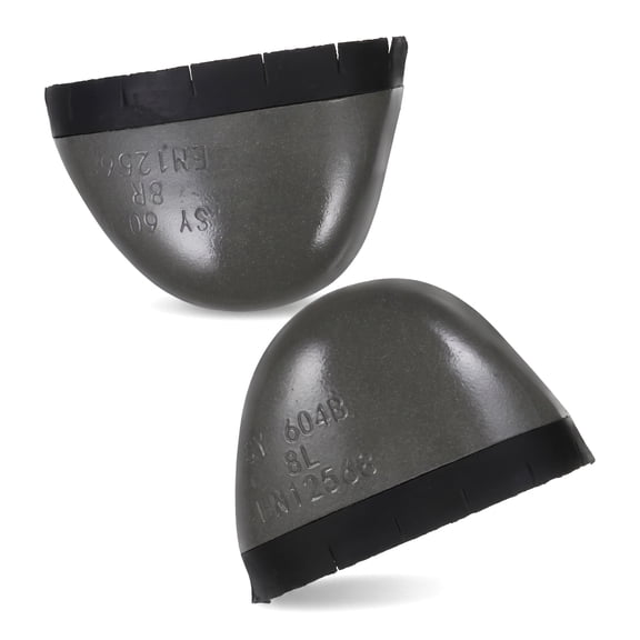 2 Pcs Steel Toe Inserts for Work Boots Men Apparel Silver 3.15"x2.56"x1.57"