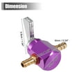 thumbnail image 3 of Unique Bargains Gas Inline Petrol On-Off Fuel Tap Petcock Valve Switch 6mm for Motorbike ATV Quad Dirt Bike Purple, 3 of 6