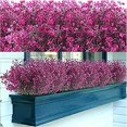 thumbnail image 3 of 12 Lots，Artificial Shrubs Bushes Artificial Flowers，Decorative Flowers，Fuchsia, 3 of 5