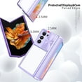 thumbnail image 4 of for Samsung Galaxy Z Fold 6 Case with Camera Cover, for Samsung Z Fold 6 Case Crystal Clear & Not-Yellowing Slim Miltary Shockproof Protective Phone Case for Galaxy Z Fold 6, Purple, 4 of 6