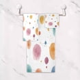 thumbnail image 5 of 3 Piece Bath Towels Set Bath Towel, Hand Towel and Face Towel for Bathroom, Gym, Hotel Small Watercolor Splashes and Dots, 5 of 8