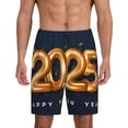 thumbnail image 3 of Lsque 2025 Happy New Year 6 Mens Sleep Pajama Shorts,Short Pajama Pants, Cotton Ultra-Soft Knit-Small, 3 of 9