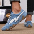 thumbnail image 2 of Men's Vintage Casual Sneakers, Lightweight Soft Sole Walking Shoes, Lace-Up Retro Fashion Trainers for Outdoor Hiking, Travel, Daily Wear and Casual Comfort, 2 of 8
