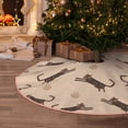 thumbnail image 5 of Sikiie Leopard Print Nativity Christmas Tree Skirt, Jesus Christian Winter Holiday Tree Mat Decoration(30-48IN), 5 of 6