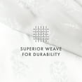 thumbnail image 5 of Noble Linens Light Gray Botany Floral Reversible 3-Piece Duvet Cover Set, Full/Queen, 5 of 13