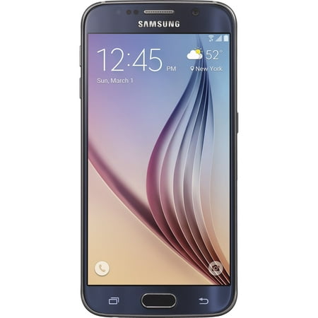Refurbished Straight Talk Samsung Galaxy S 6 Prepaid Smartphone (Bundle Promo (Best Cell Phone Right Now)