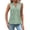 Green, variant on ChoXxx Women's Summer Fashion Elegant Pleated V Neck Vest Top White XXL