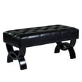 thumbnail image 2 of Central Park 36" Tufted Leather Ottoman, Multiple Colors, 2 of 6