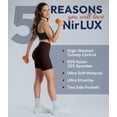 thumbnail image 4 of Nirlux Womens Biker Shorts With Pockets-Yoga Shorts For Women Regular & Plus Size For Gym & Yoga Size 4, 6" Inseam, Coffee Beans, 4 of 6