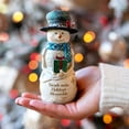 thumbnail image 2 of Memorable Friends - 5" Snowman Holding Present, 2 of 9