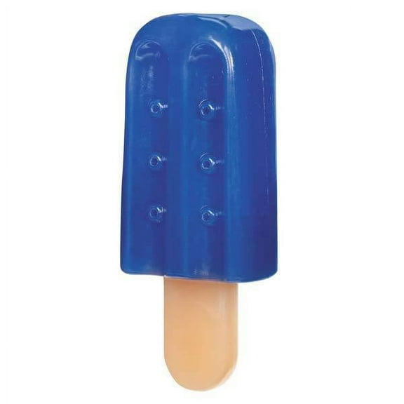 Mini Cooling Dog Toys Fun Summer Ice Cream Cone or Popsicle Choose Color & Shape (Blue Popsicle)
