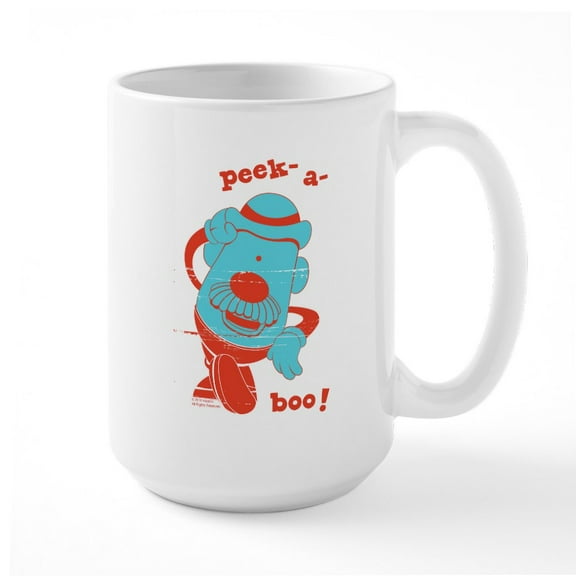 CafePress - Mr. Potato Head Peek A Bo - 15 oz Ceramic Large White Novelty Mug