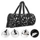 thumbnail image 3 of Balery Black White Leaves Bolsa de Gimnasio para Mujeres y Hombres, Bolsa de Viaje Impermeable, Bolsa de Fin de Semana con Compartimento para Zapatos y Bolsillo Húmedo, 3 of 6