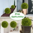 thumbnail image 3 of Kojooin 16 Inch Large Artificial Topiary Balls Set of 2 for Indoor and Outdoor, Artificial Topiary Flower Balls with Hanging Chains for Patio,Garden,Wedding and Home Decor, 3 of 6