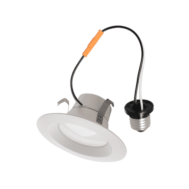 Perlglow 4" Round White 10W 750 Lumens Soft White 2700k Retrofit Light