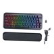 thumbnail image 2 of de Mecánico ámbrico RGB 63 Teclas And de Juego Portátil de Plástico ABS para Accesorios de Juego Estudio Gamer Mujer Negro Macarena teclado mecánico, 2 of 7