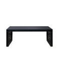 thumbnail image 7 of Hassch 47.2" Carved Wood Coffee Table, Handcrafted-Look Rectangular Living Room Accent Table with Ornate Side Panels, Black, 7 of 7
