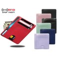 thumbnail image 3 of OUSITAID RFID Anti-Magnetization Bank Card ID Nameplate Holder Protection Sleeve Men And Women Universal Portable Fashion Simple Multi-Card PU Card Case, 3 of 7