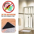 thumbnail image 6 of Non-Slip Rug Grippers, Carpet Gripper for Area Rugs, Double Sided Anti Curling Area Rug Gripper, Washable and Reusable Rug Pads, Black, 8 pcs –Keeps Your Rug in Place & Makes Corners Flat, 6 of 7