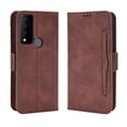 thumbnail image 1 of Case for TCL 30V 5G Cover Adjustable Detachable Card Holder Magnetic closure Leather Wallet Case - Brown, 1 of 5