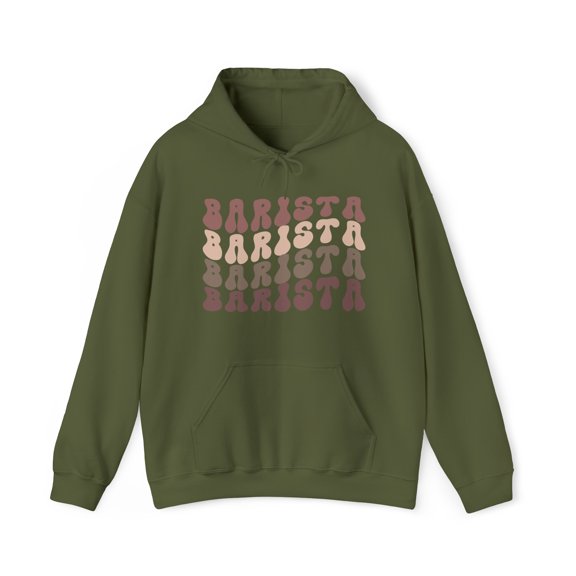 Barista Hoodie, Gifts, Hooded Sweatshirt