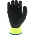thumbnail image 4 of Medium Black Crinkle Latex Palm Coated Green Hi Vis Gloves Dozen, 4 of 5