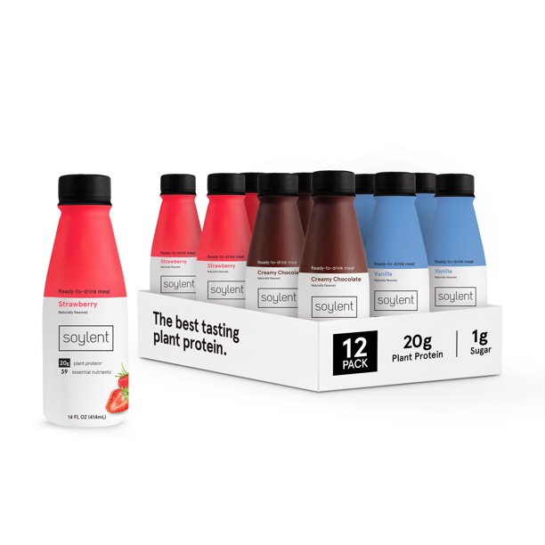 Soylent Meal Replacement Shake, Neapolitan Variety Pack, 20g Complete