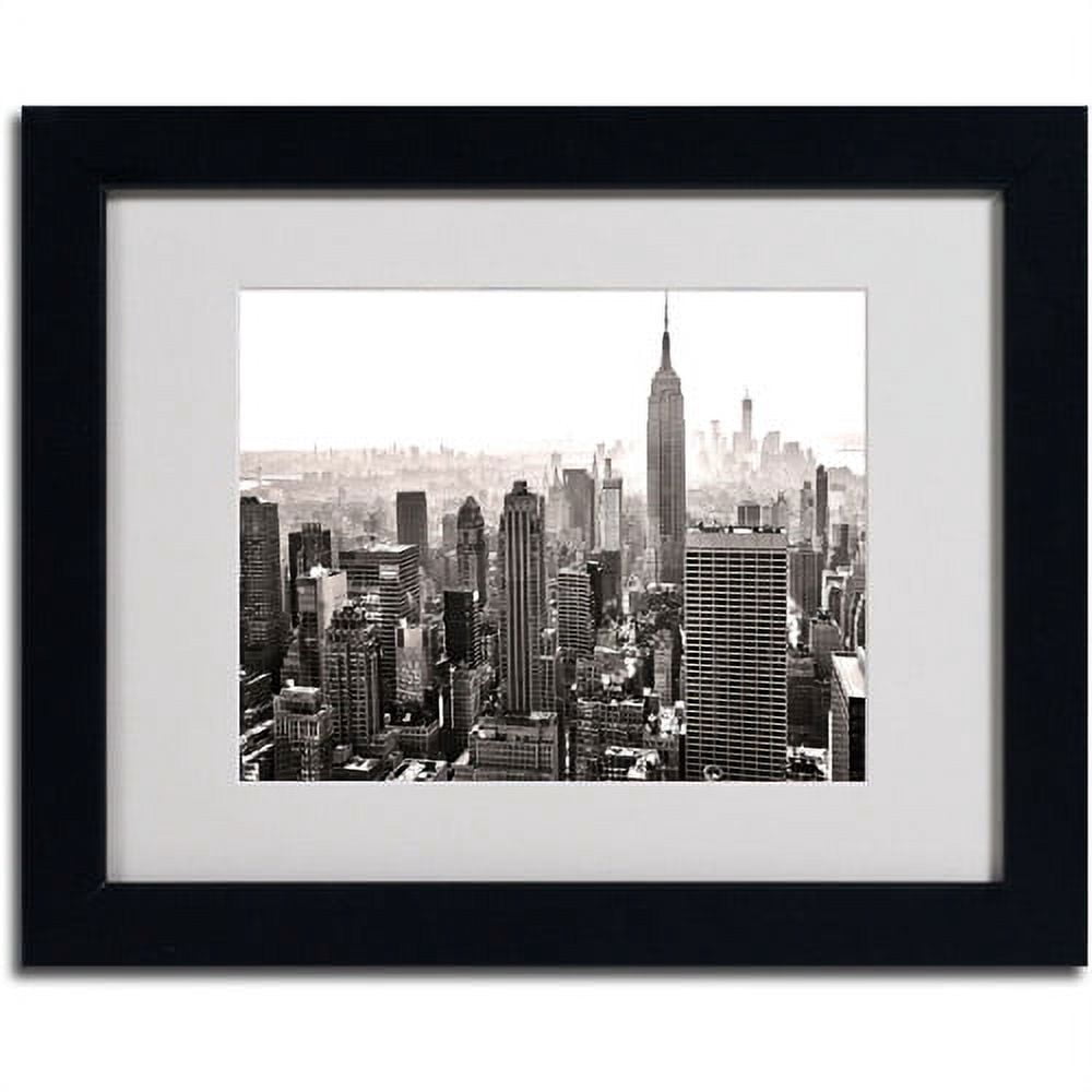 Trademark Fine Art "Manhattan" Matted Framed Art by CATeyes