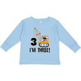 thumbnail image 3 of Inktastic 3rd Birthday Construction Truck Boys Boys Long Sleeve Toddler T-Shirt, 3 of 5