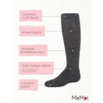 thumbnail image 3 of MeMoi Jazzy Jeweled Cotton Blend Knee Socks - Girls - Female, 8, Charcoal, 3 of 7