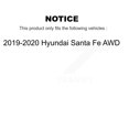 thumbnail image 2 of Transit Auto Front Rear Hub Bearings Assembly Coated Disc Brake Rotors and Ceramic Pads Kit (10Pc) for Car 2019-2020 Hyundai Santa Fe AWD - Left Right Side (Driver Passenger) KBB-127216, 2 of 2