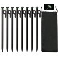 thumbnail image 1 of Estacas para Tiendas de Campaña Tialero 8Pzs 25 cm Acero Forjado Resistente con Funda, 1 of 7