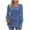 Blue, variant on yoeyez Puff Long Sleeve Shirts for Women Square Neck Casual Lightweight Tops Buttons Loose Fit Knitted Stripe Pullover Tunic Top Black S