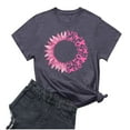 thumbnail image 3 of Frostluinai Pink Ribbon Shirts for Women Short Sleeve Fight Cancer Shirt Crew Nekc In October Shirt Breast Cancer Gifts for Women, 3 of 4