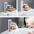 thumbnail image 2 of Grifo infrarrojo automático sin contacto, grifo de agua fría, batería, ahorro de agua, grifo sin contacto para baño, lavabo, fregadero (vertical - 20 cm), 2 of 5