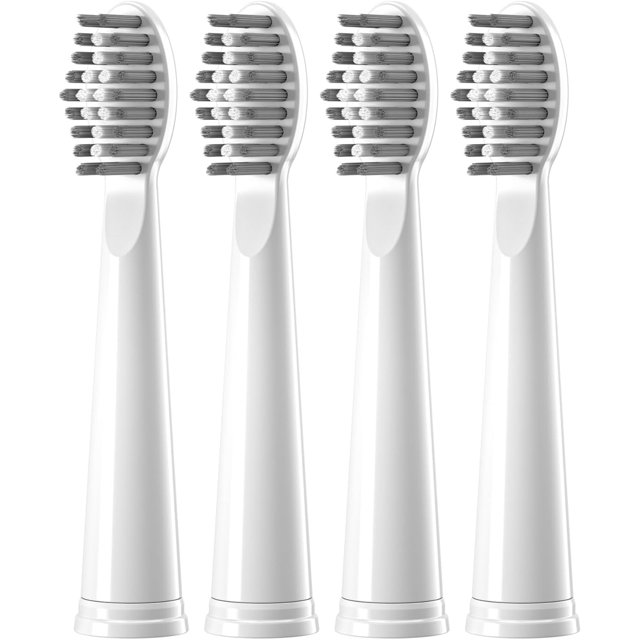 Têtes de Brosse à Dents de Rechange JTF J40, Lot de 4, Blanc