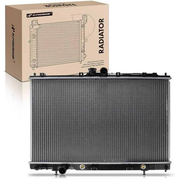 A-Premium Engine Coolant Radiator Assembly with Transmission Oil Cooler Compatible with Mitsubishi Outlander 2003 2004 2005 2006, Automatic Transmission, Replace# MI3010198, MN180842