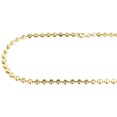 thumbnail image 3 of 10k Yellow Gold Moon Cut Style Link New Solid Chain Necklace (4mm) 26", 3 of 5