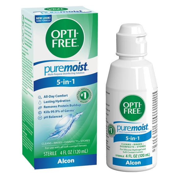 Opti Free Pure Moist Multi-Purpose Disinfecting Solution, 4oz