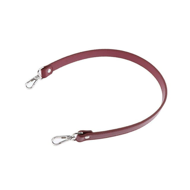facefd 64cm Leather Strap Bag Handle Bag shoulder strap DIY DIY Handbag Replacement Shoulder Strap Burgundy