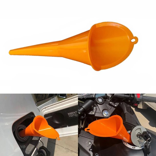 Embudo para gasolina, 1 embudo de aceite de motor, embudos de plástico universales, embudo para transmisión de aceite de motor, motocicleta, locomotora, automóvil
