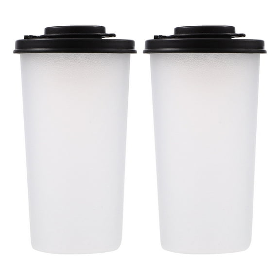 WHAMVOX  2 Pcs Outdoor Pepper Shaker Crusher Clear Shakers Spice Container Travel