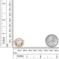 thumbnail image 3 of Gem Stone King 18K Rose Gold Plated Silver Ring Prasiolite Moissanite (7.38 Cttw), 3 of 4
