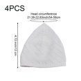 thumbnail image 2 of Slccxzc Knitted Mesh Skull Cap 4-Pack Lightweight Breathable Crochet Beanie Cap Men Women Daily Outdoor Headwear White, 2 of 7