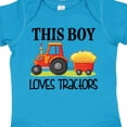 thumbnail image 4 of Inktastic Farming Cute Boy Loves Tractors Boys Baby Bodysuit, 4 of 5